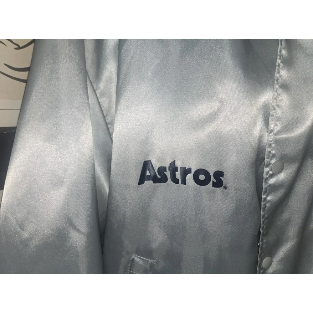 Vintage Swingster Busch Light Astros Satin Jacket XL USA Made Beer Promo